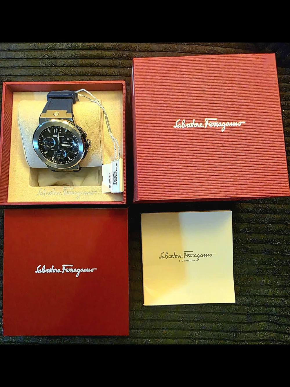 Ferragamo F-80 Titanium Tech Chronograph (Model: SFMT00222),